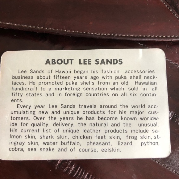 Vintage Eel Skin Purse Lee Sands - Picture 7 of 7